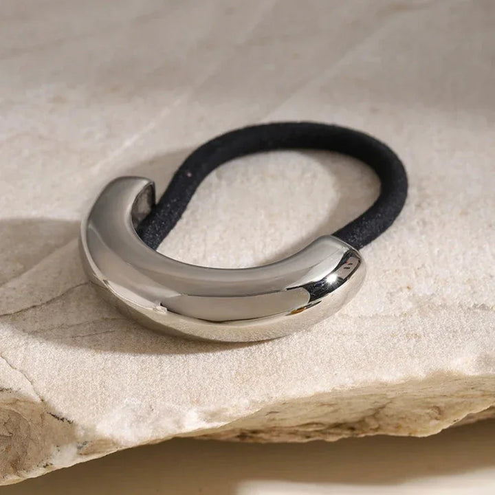 Gold-Plated Glossy Arch Pony Cuff