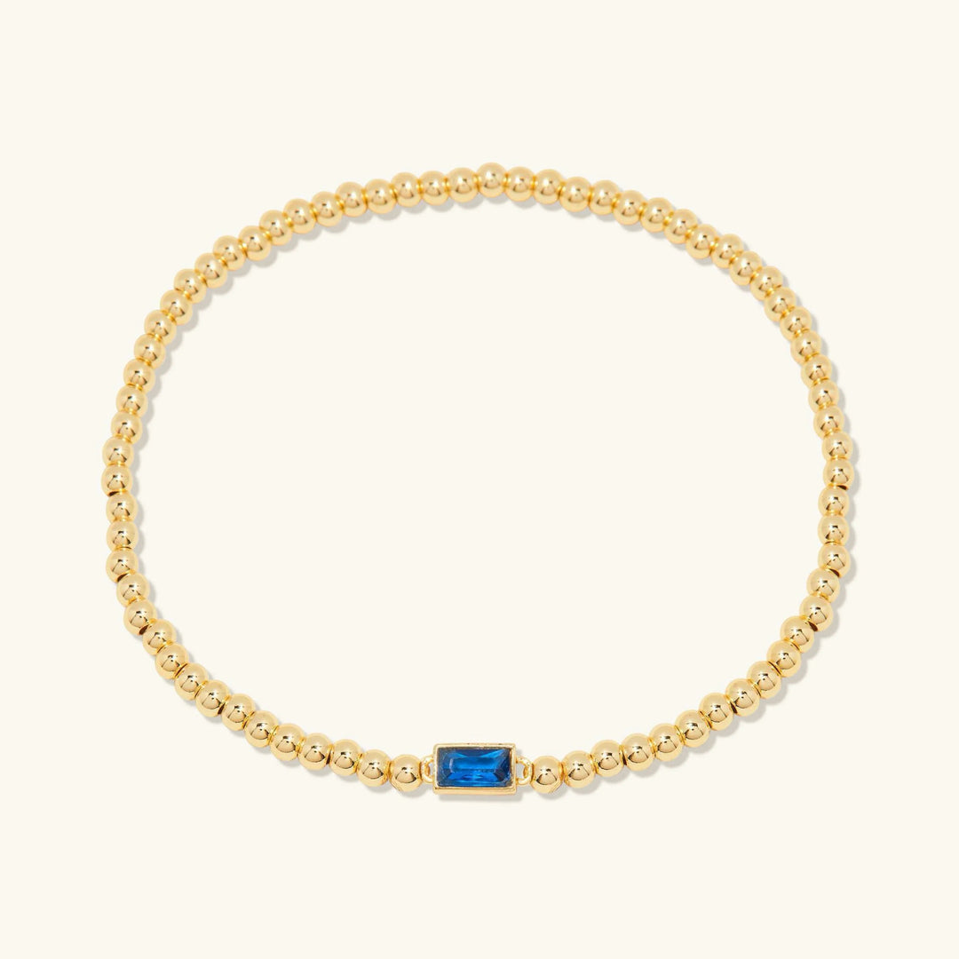 Gold-Plated Celine Birthstone Bracelet