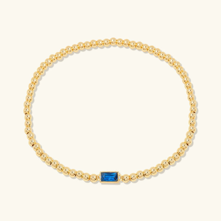 Gold-Plated Celine Birthstone Bracelet
