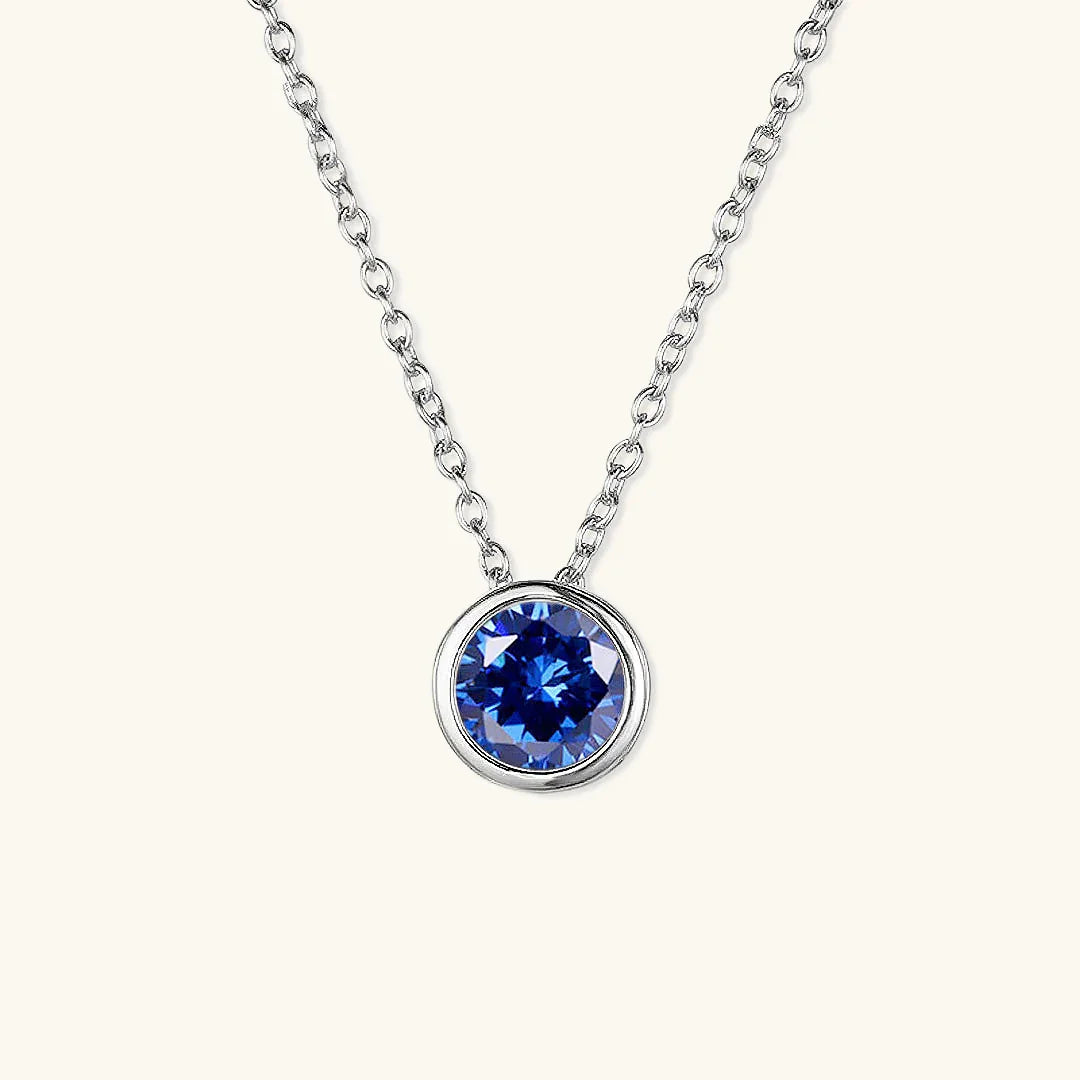Gold-Plated Crystal Pendant Necklace Jewelry Set