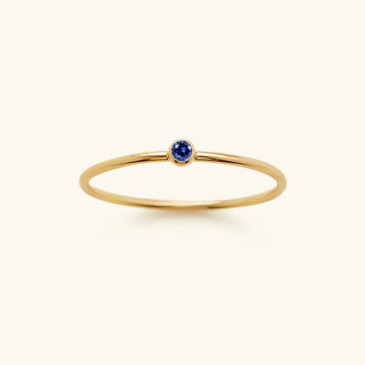 Gold-Plated Crystal Stackable Ring for Women