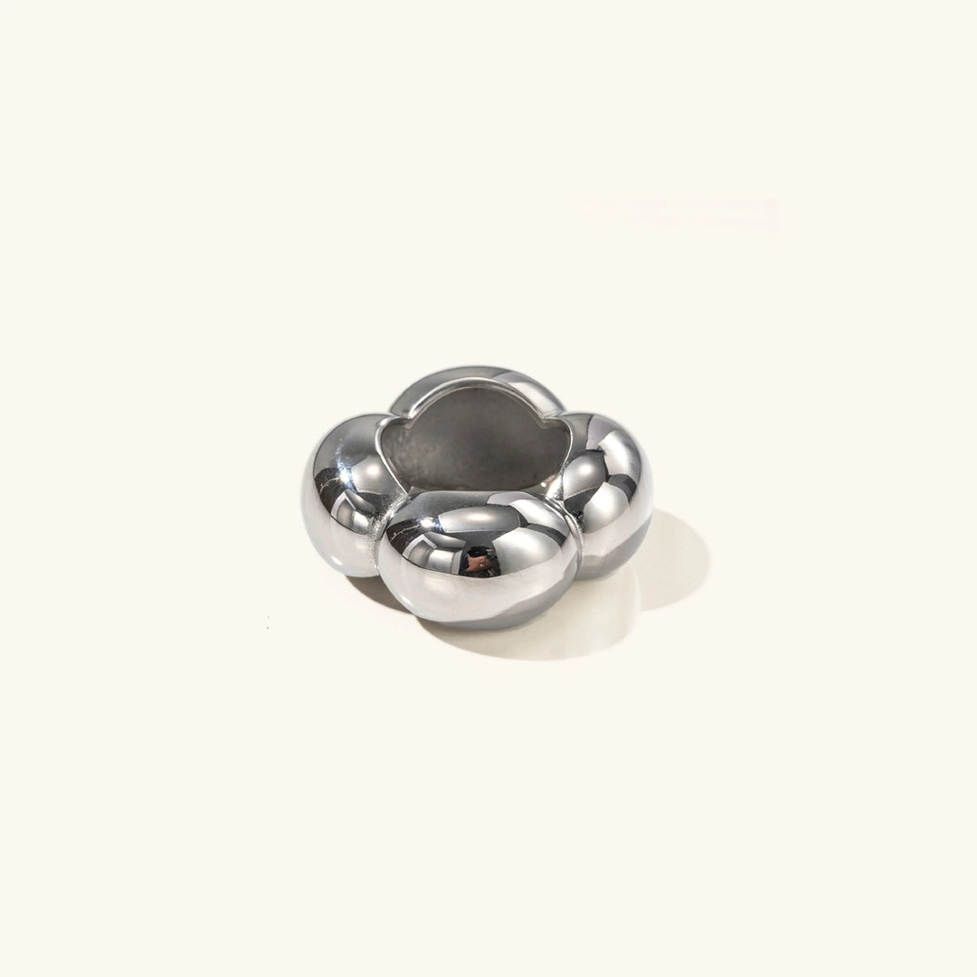 Gold-Plated Petal Statement Ring for Women