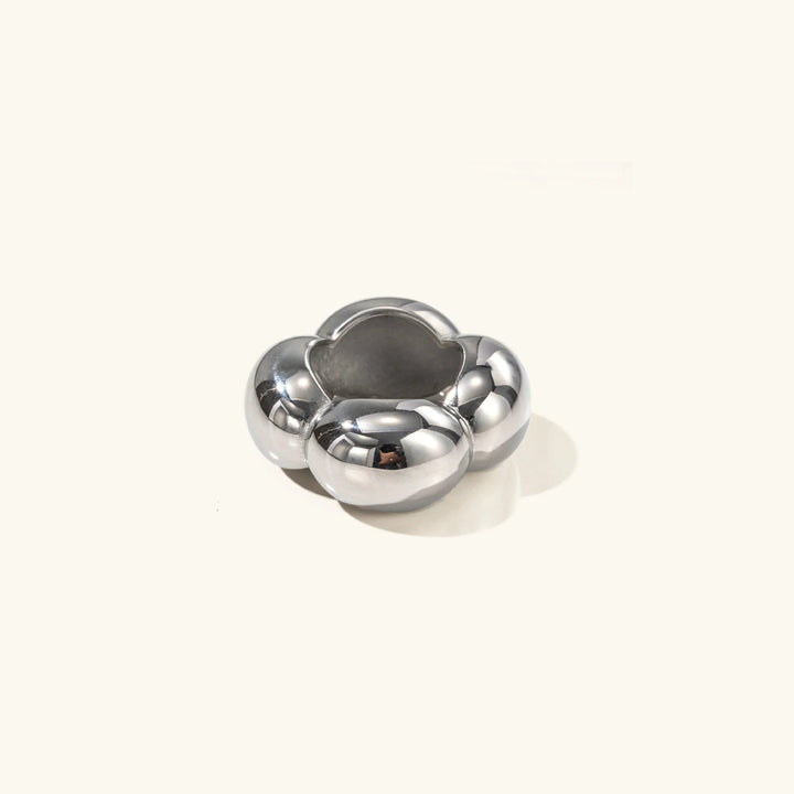 Gold-Plated Petal Statement Ring for Women