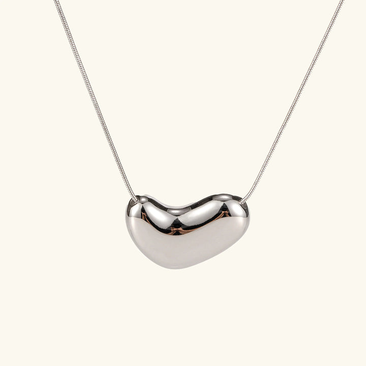 Gold-Plated Pendant Necklace with Stainless Steel