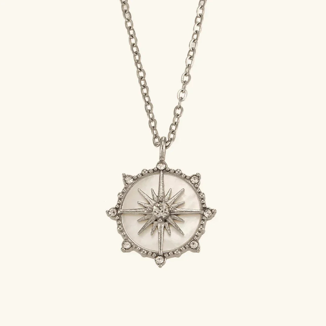 Gold-Plated CZ Star Pendant Necklace For Women