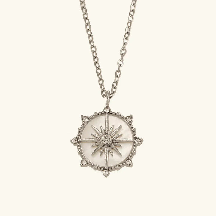 Gold-Plated CZ Star Pendant Necklace For Women