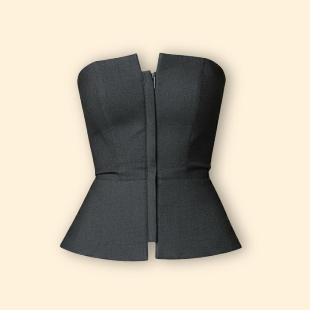 Structured Bustier Top