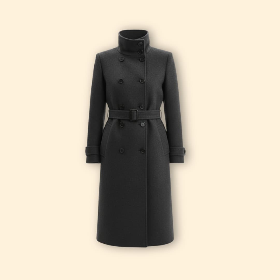 Structured Buttoned Coat