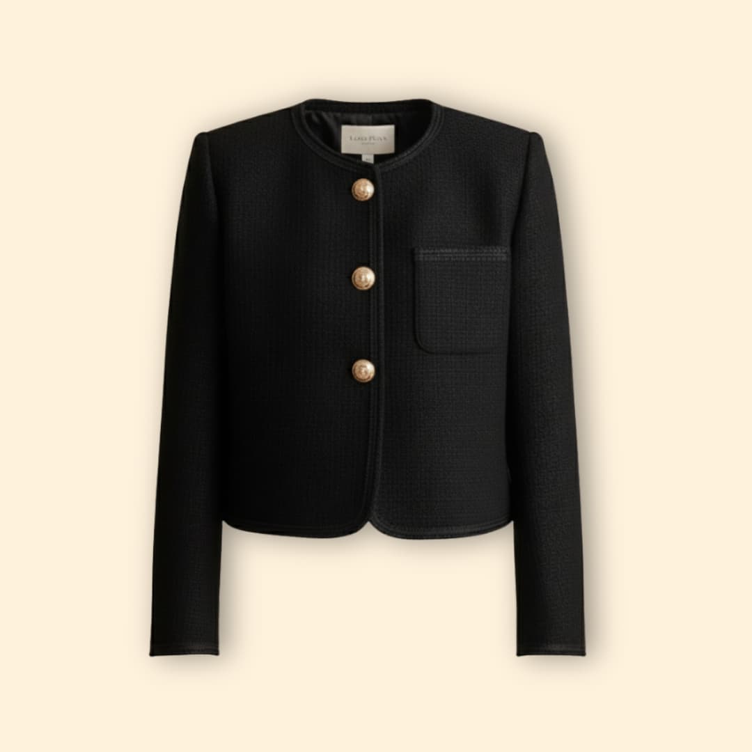 Structured Round Neck Blazer