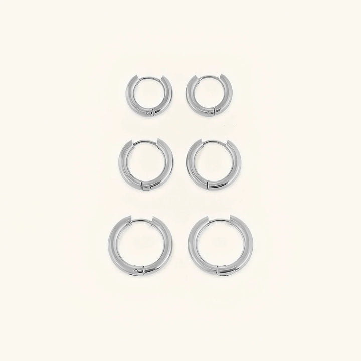 Gold-Plated Classic Huggie Hoop Earrings