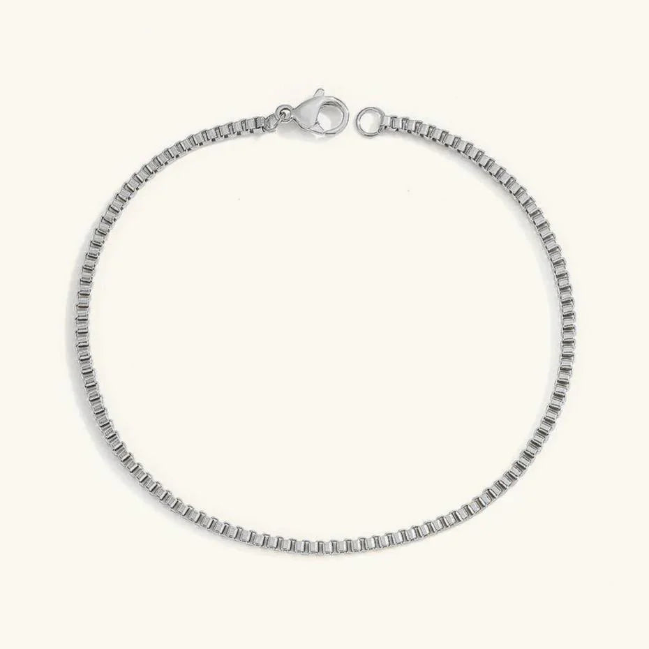 Gold-Plated Minimalist Chain Bracelet for Women
