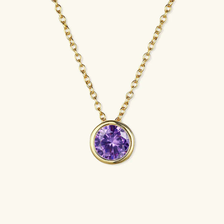 Gold-Plated Crystal Pendant Necklace for Women