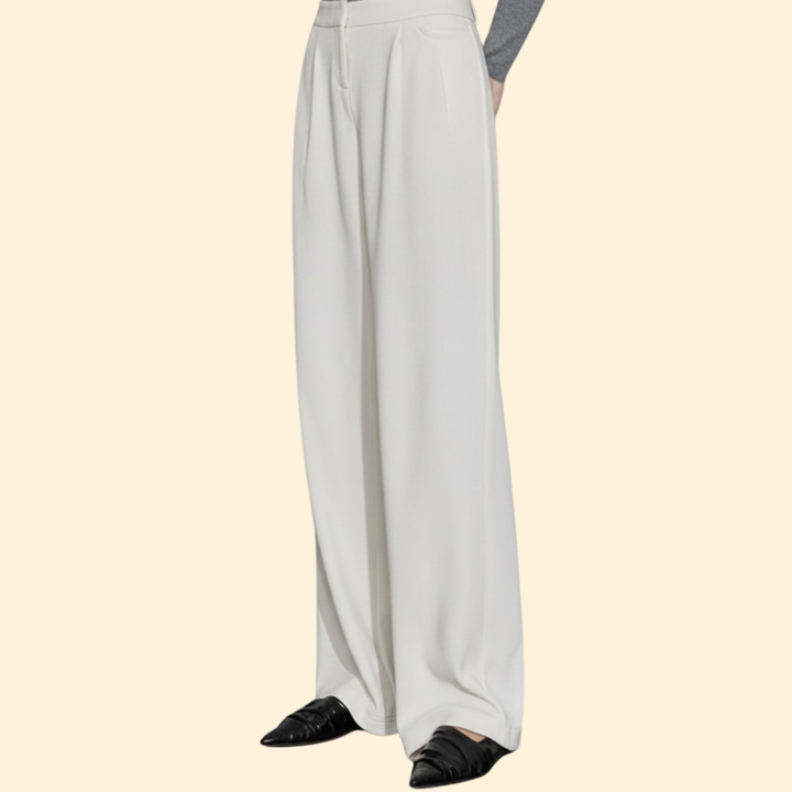 Women Pleated Pants with Wide Leg
