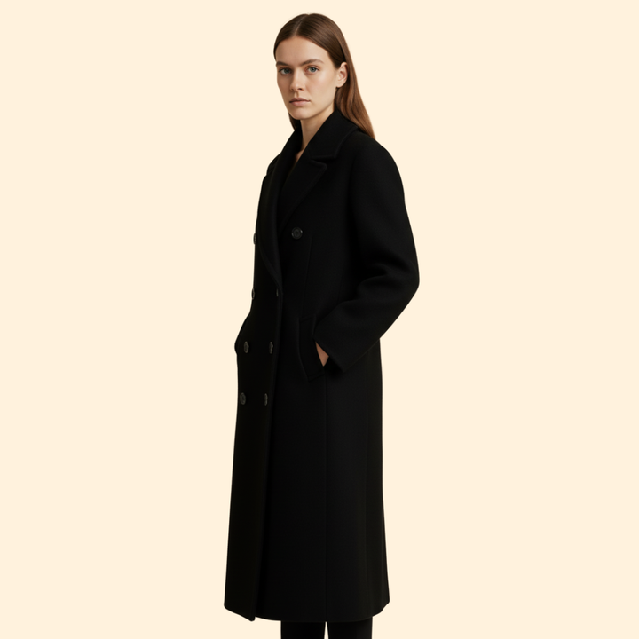 Women’s Overcoat Button Closure