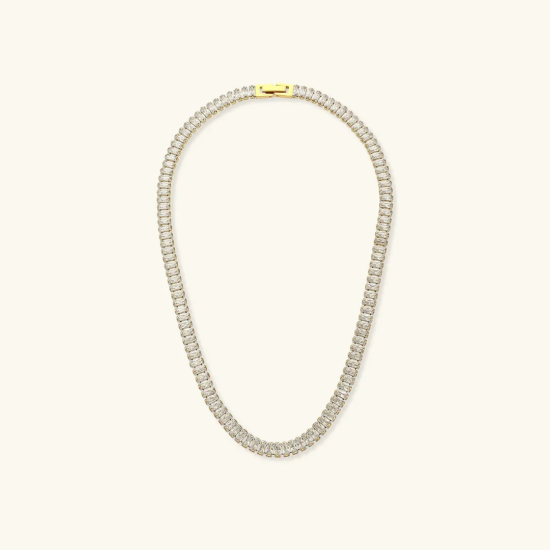 Gold-Plated Diamond Necklace For Women