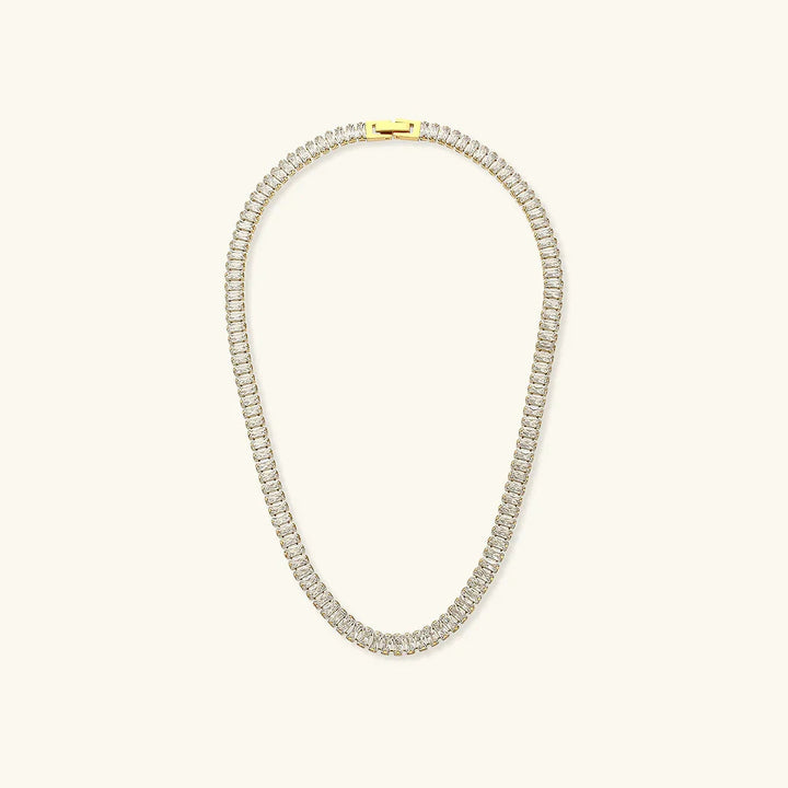 Gold-Plated Diamond Necklace For Women