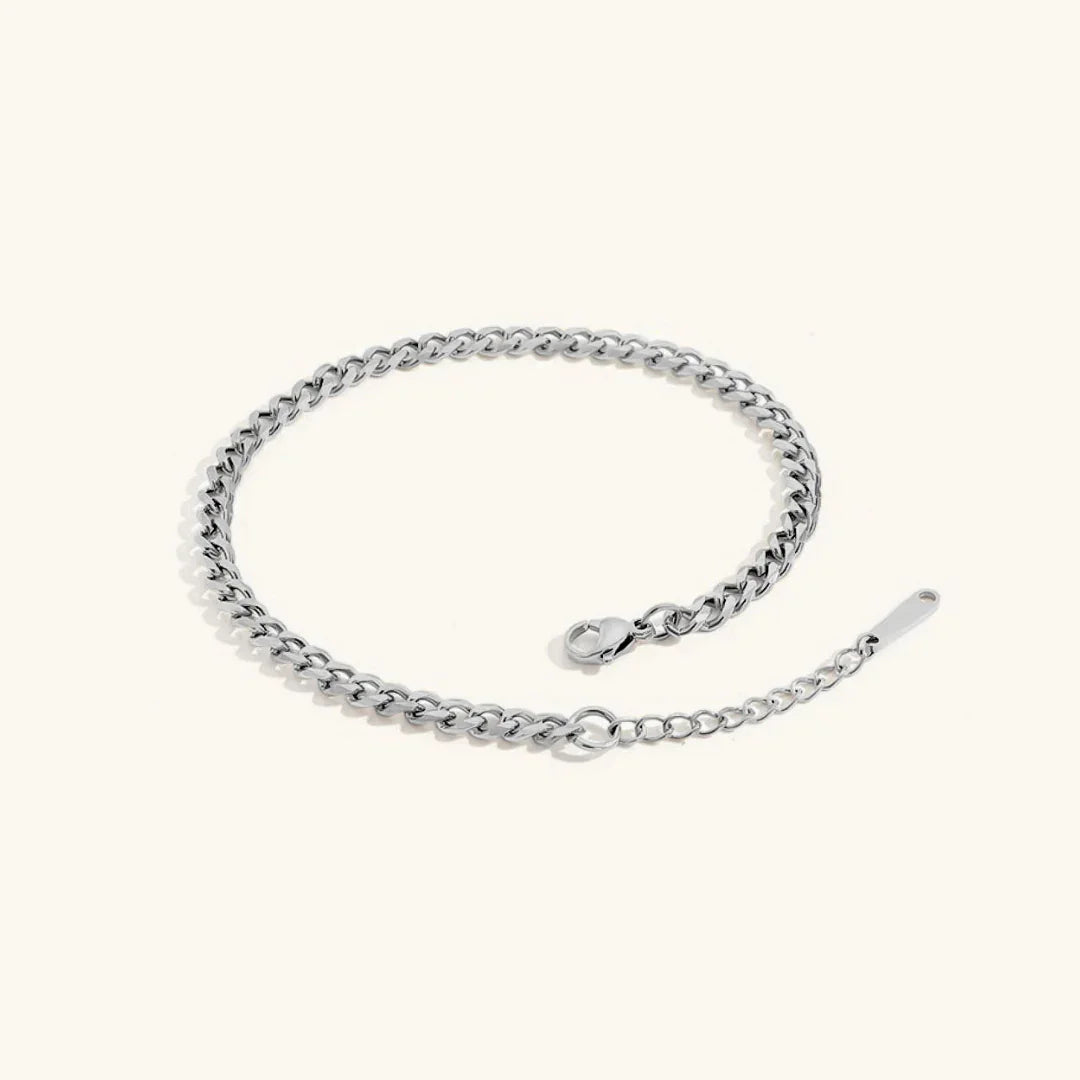 Gold-Plated Cuban Link Anklet for Women