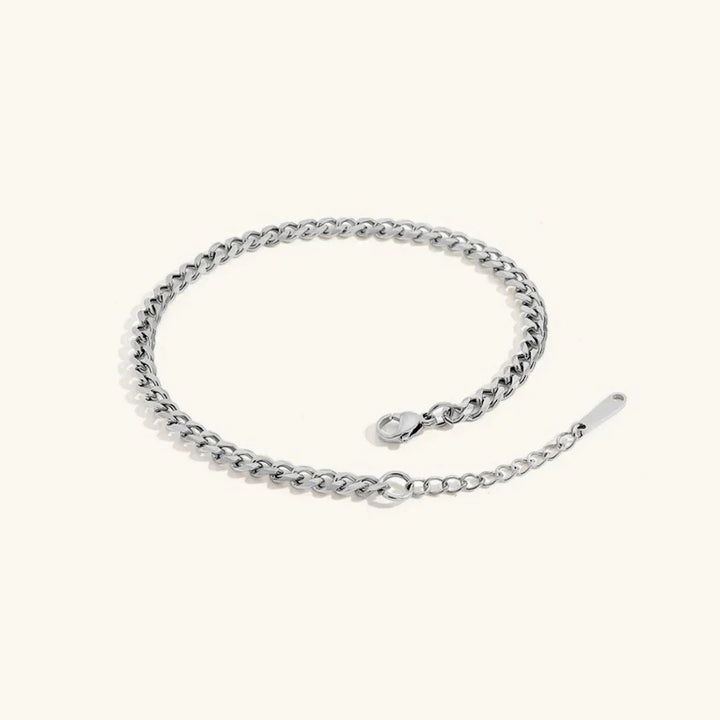 Gold-Plated Cuban Link Anklet for Women