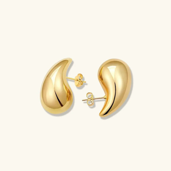 Gold-Plated Teardrop Earrings For Women