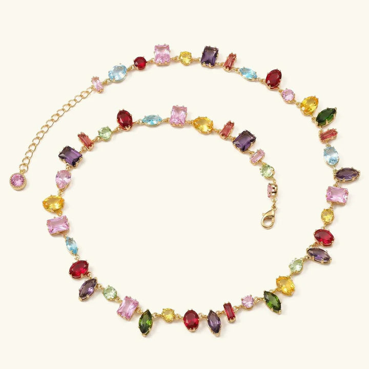 Gold-Plated Crystal Necklace for Women