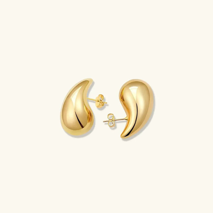 Gold-Plated Teardrop Earrings For Women